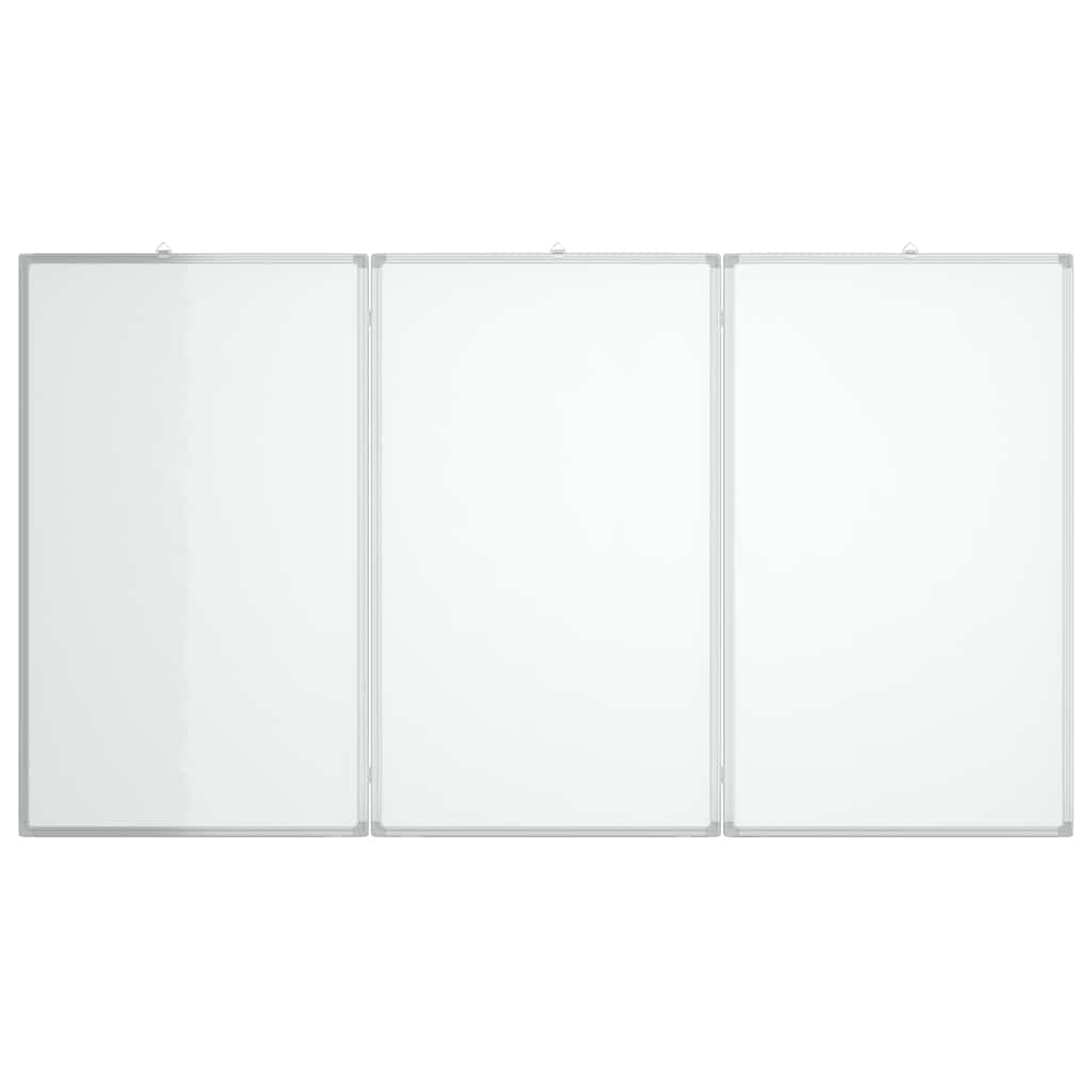 vidaXL Magnetic Whiteboard Foldable 150x100x1.7 cm Aluminium 3