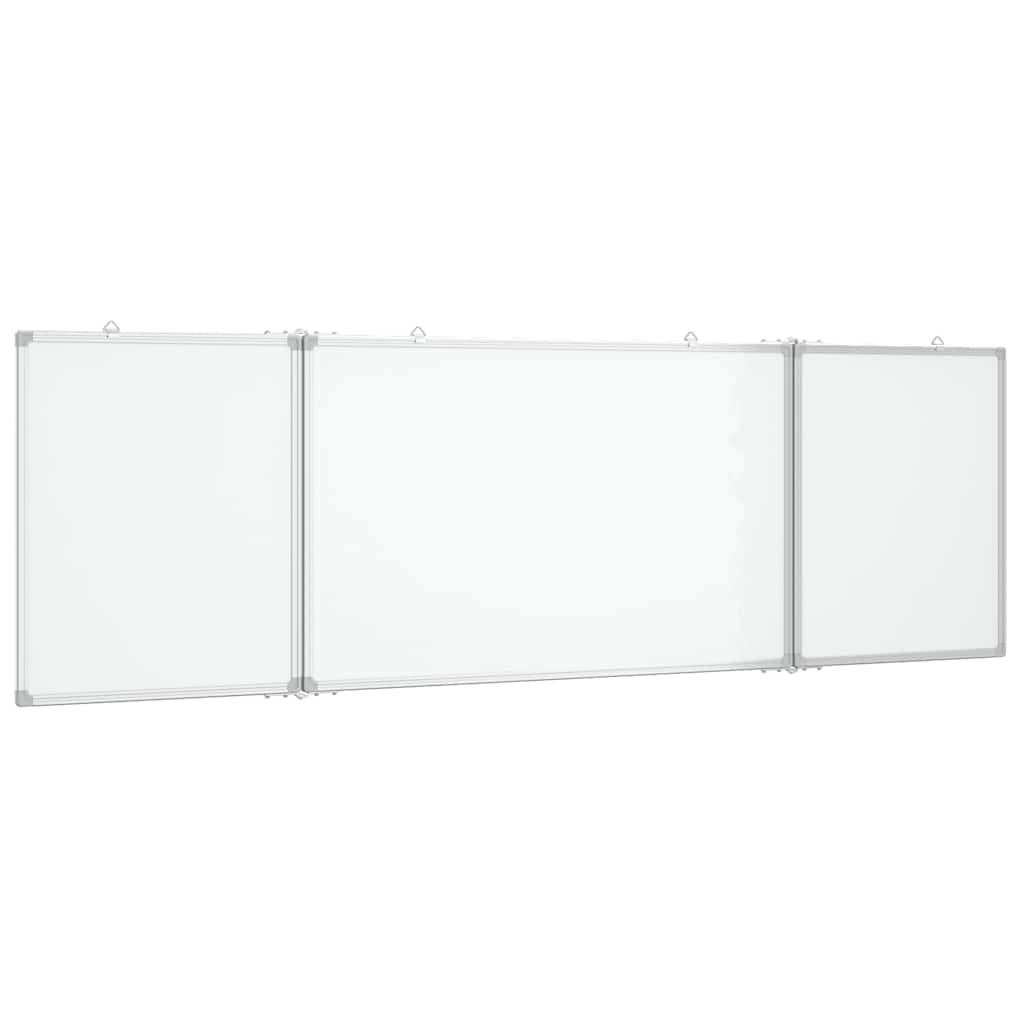 vidaXL Magnetic Whiteboard Foldable 160x60x1.7 cm Aluminium 2