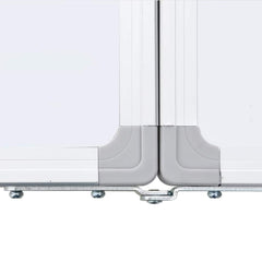 vidaXL Magnetic Whiteboard Foldable 200x60x1.7 cm Aluminium 6