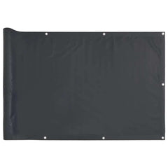 vidaXL Balcony Privacy Screen Anthracite 600x120 cm PVC 2