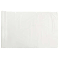 vidaXL Balcony Privacy Screen White 400x120 cm PVC 2