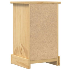 Bedside Cabinet "Corona" 35x32,5x58 cm Solid Wood Pine Honey wax