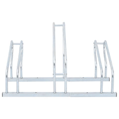 vidaXL Bicycle Stand for 3 Bikes Floor Freestanding Galvanised Steel 3