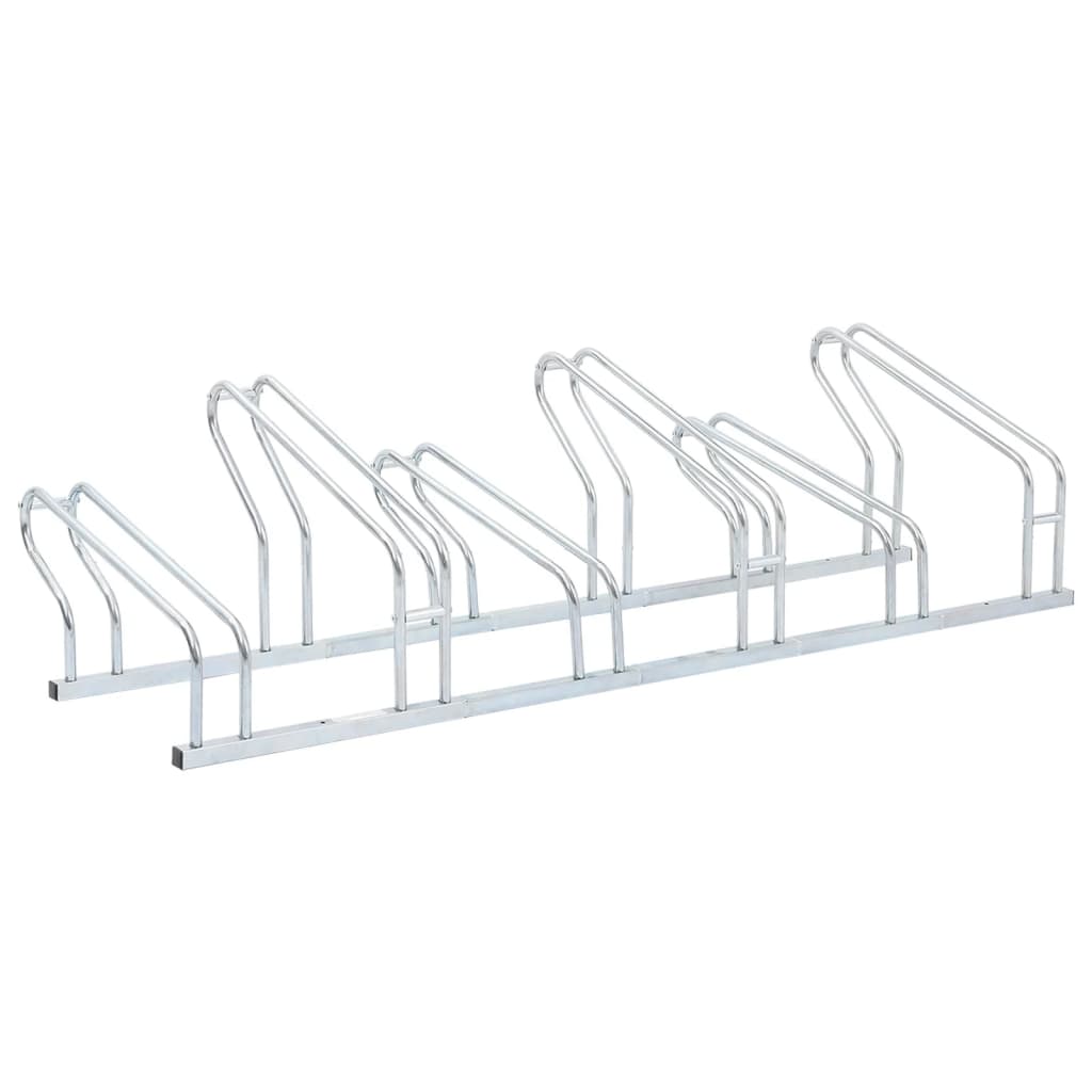 vidaXL Bicycle Stand for 6 Bikes Floor Freestanding Galvanised Steel 1