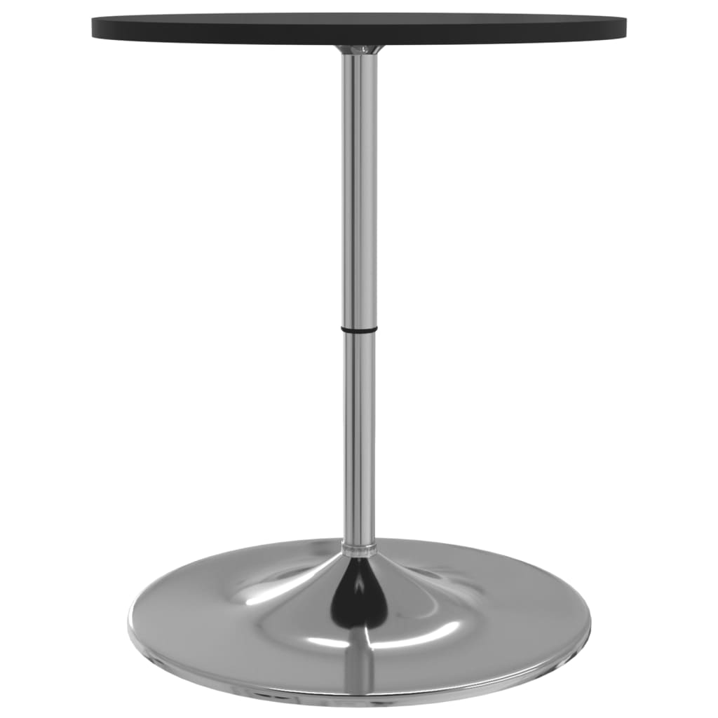 vidaXL Bar Table Black 60x60x90 cm Engineered Wood and Chromed Steel 6