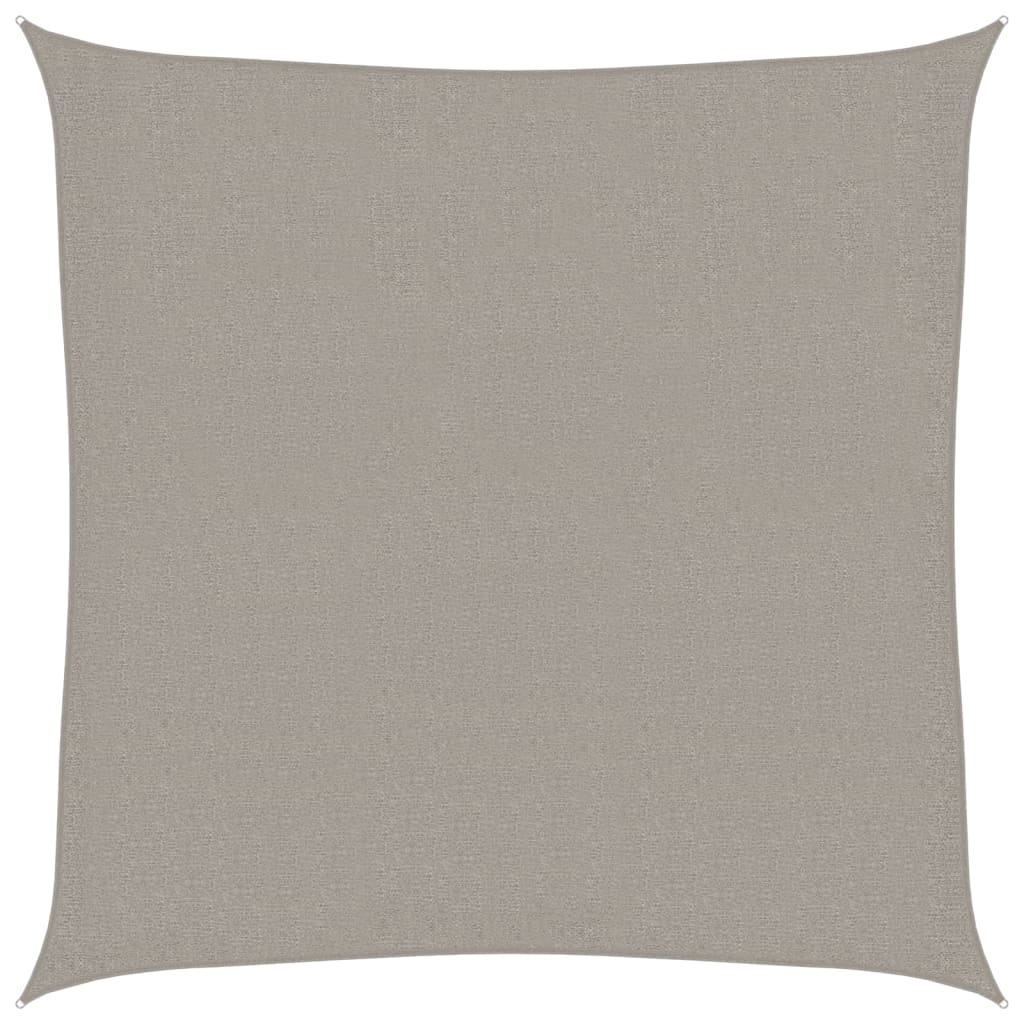 Sunshade Sail 160 g/m² 3x3 m HDPE Width 3 m Light grey