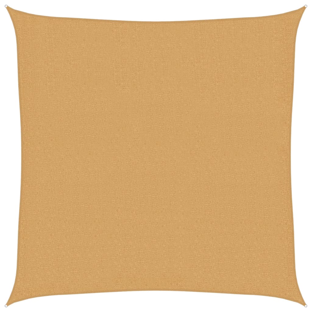vidaXL Sunshade Sail 160 g/m² Square Sand 3.6x3.6 m HDPE 2