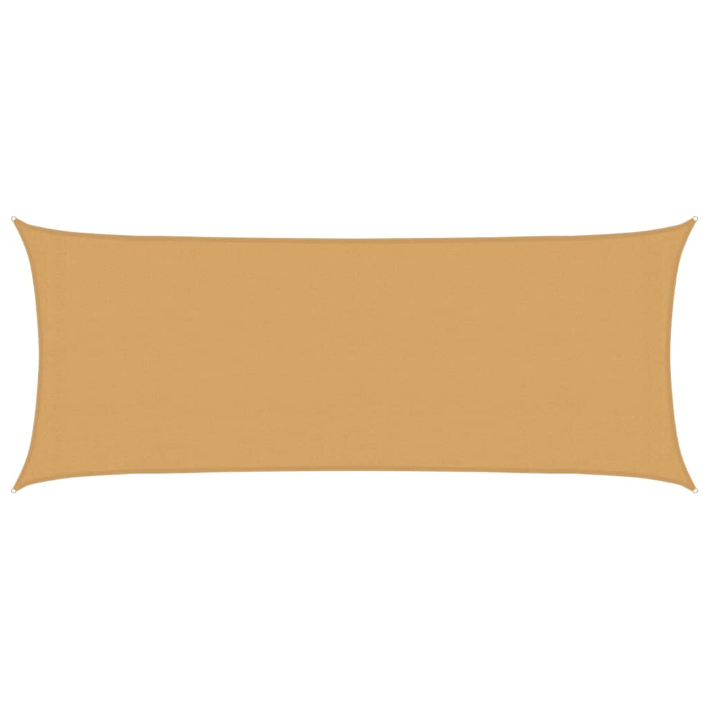 vidaXL Sunshade Sail 160 g/m² Rectangular Sand 2x5 m HDPE 2