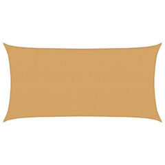 Sunshade Sail 160 g/m² 2.5x5 m HDPE Width 2.5 m Drop 5 m Sand