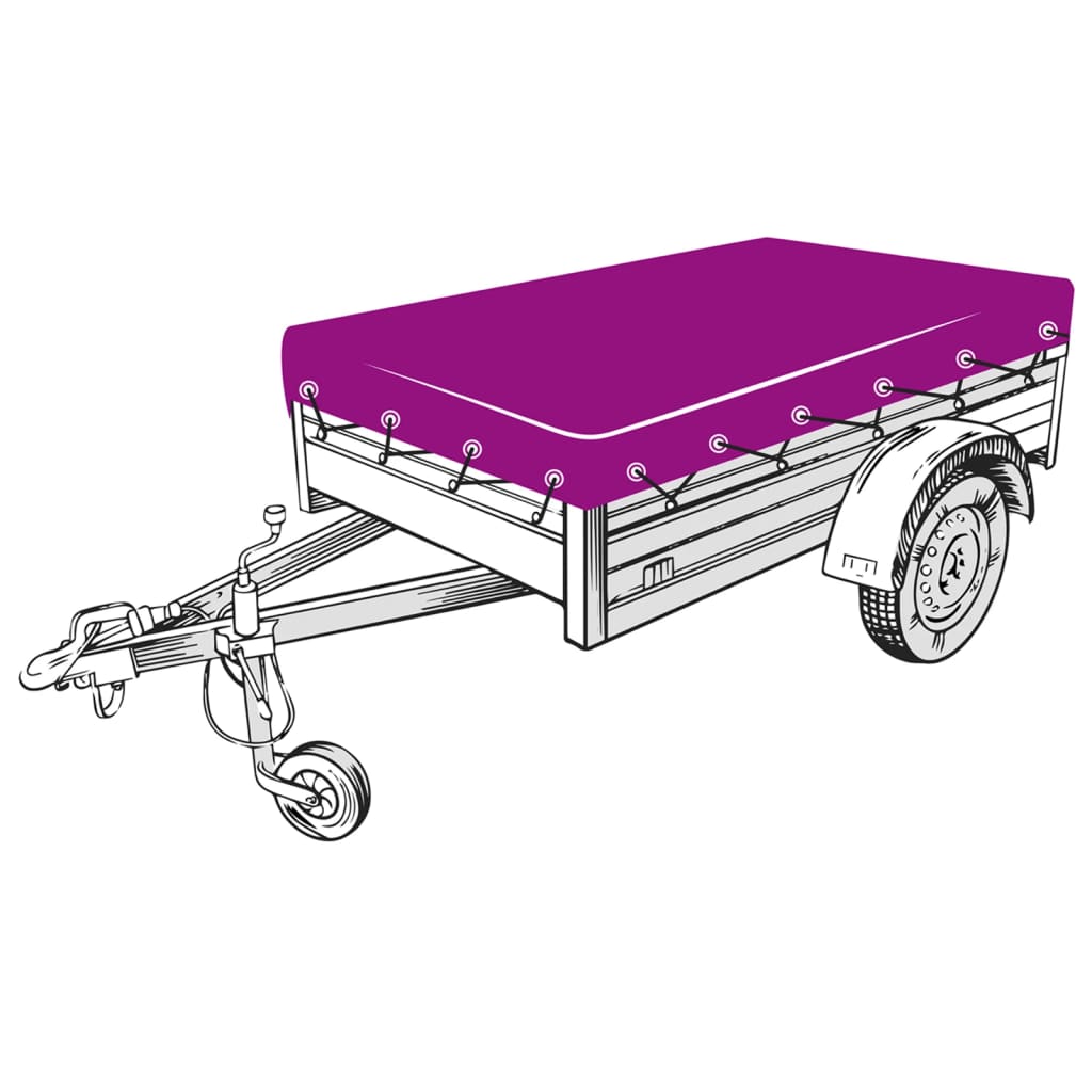 vidaXL Trailer Net Green 2.5x3.5 m HDPE 5