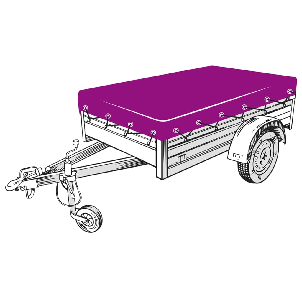 vidaXL Trailer Net Green 2.5x4 m HDPE 5