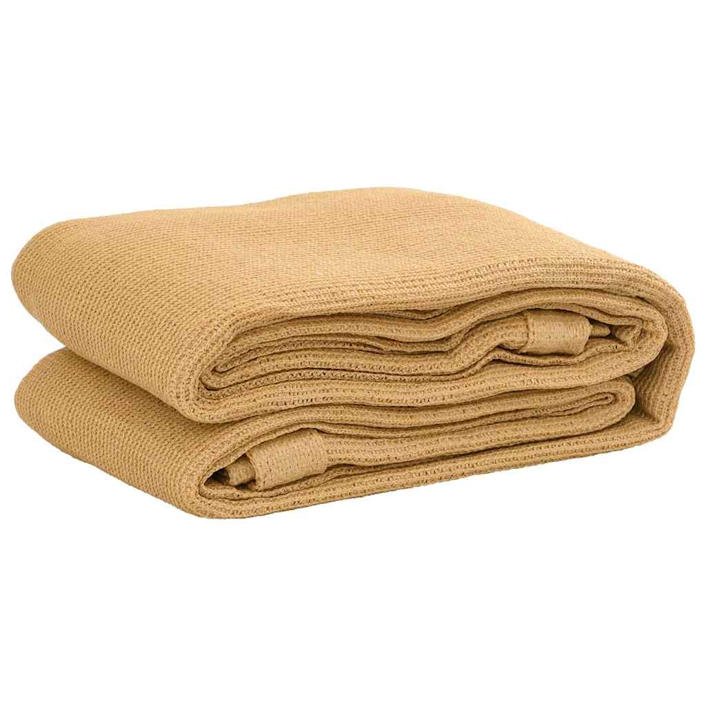 vidaXL Tent Carpet Sand 400x600 cm HDPE 2