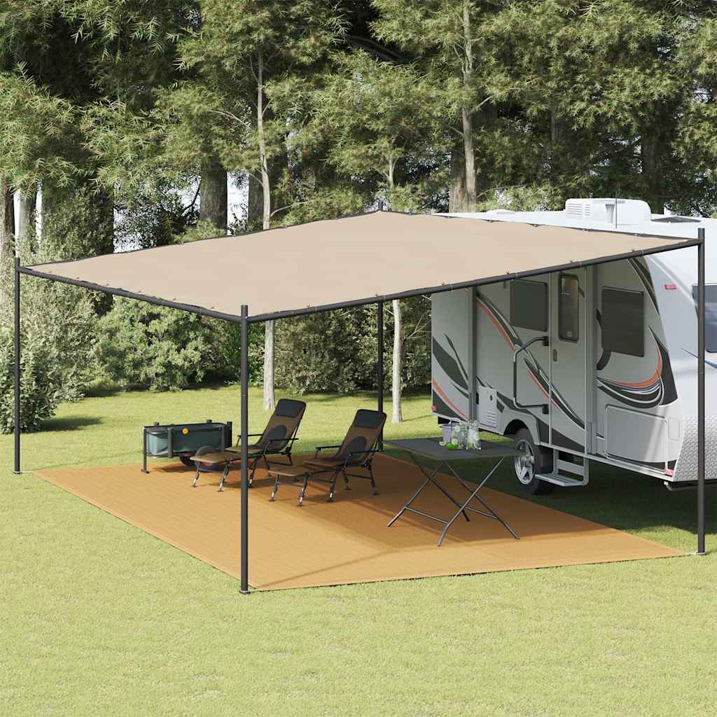 vidaXL Tent Carpet Sand 400x600 cm HDPE 1