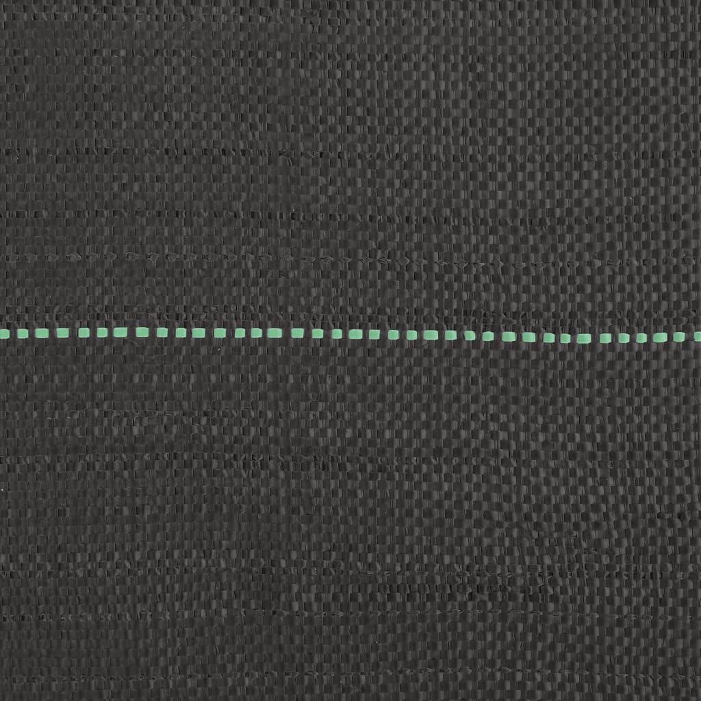 vidaXL Weed Membrane Black 1.5x10 m PP 5