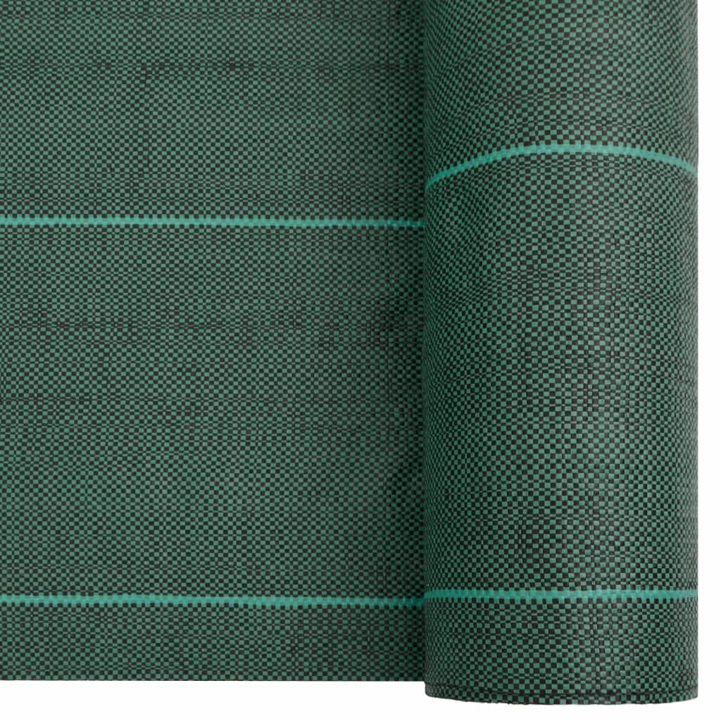 vidaXL Weed Membrane Green 1x100 m PP 4