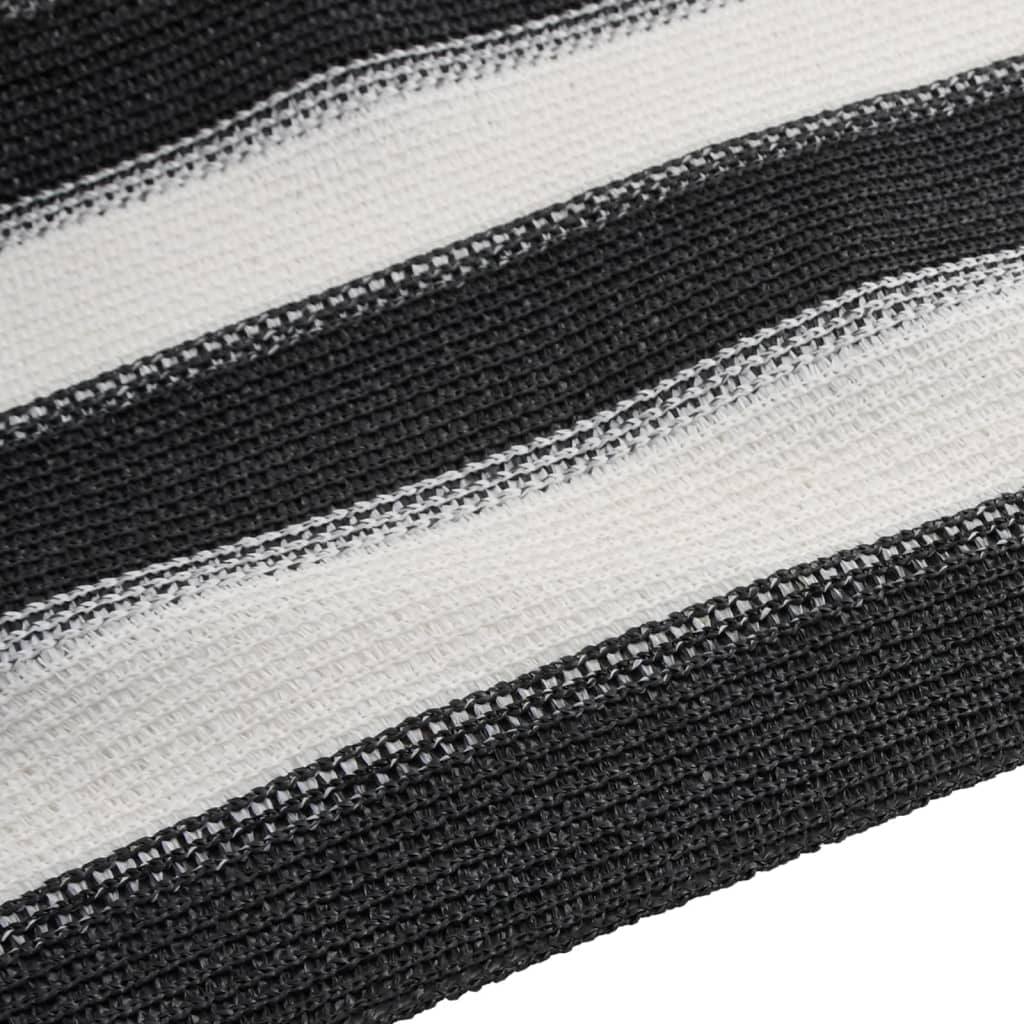 vidaXL Privacy Net Anthracite and White 3.6x10 m HDPE 75 g/m² 5