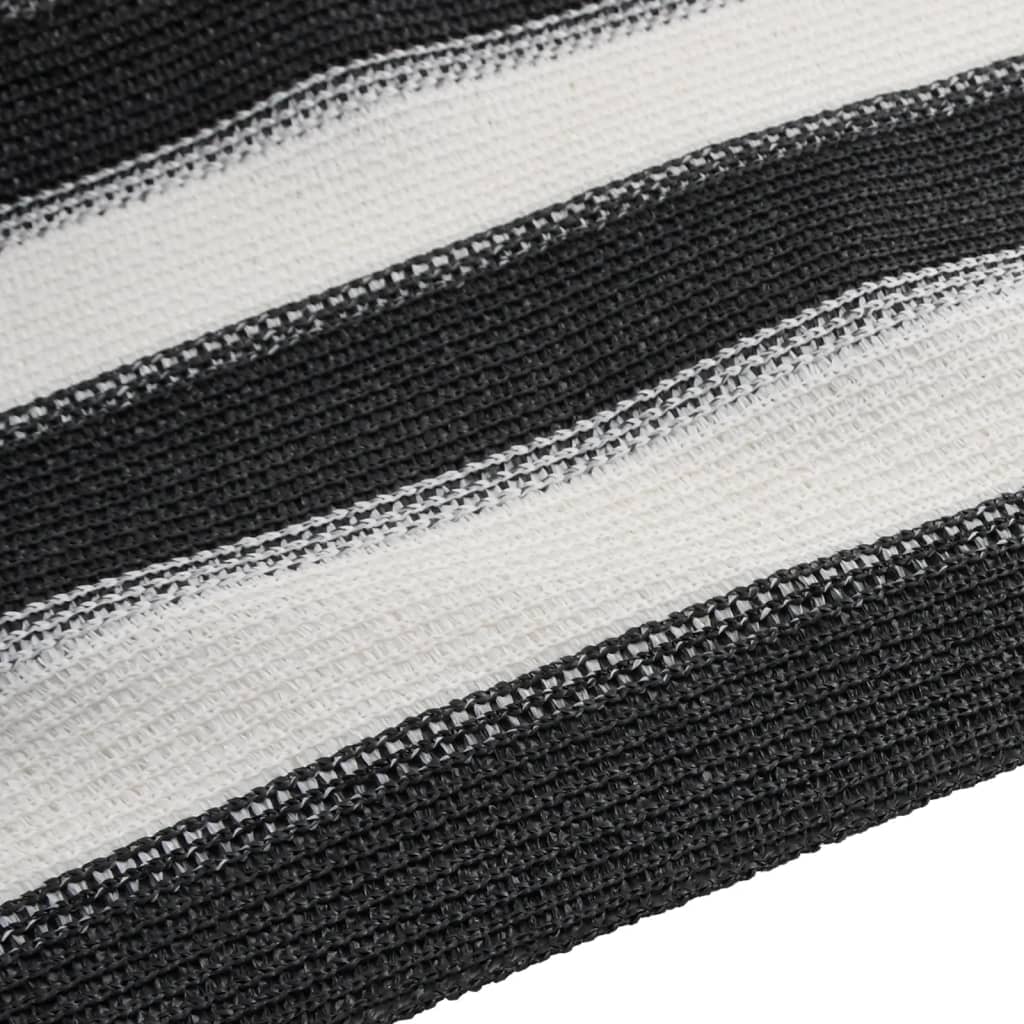 vidaXL Privacy Net Anthracite and White 1.8x50 m HDPE 195 g/m² 5