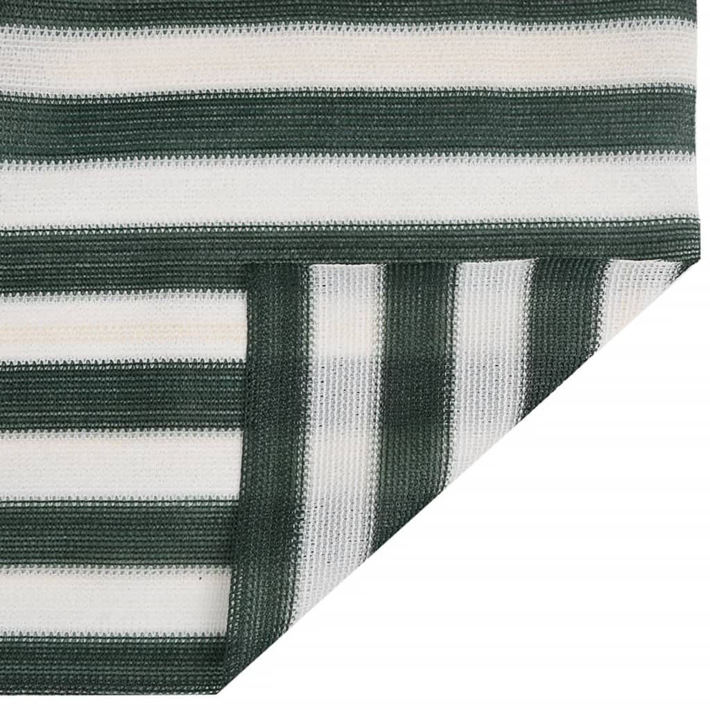 vidaXL Privacy Net Green and White 1.8x10 m HDPE 195 g/m² 4