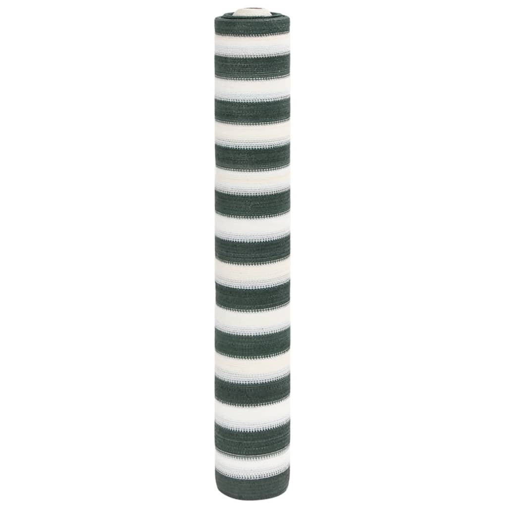 vidaXL Privacy Net Green and White 1.8x25 m HDPE 195 g/m² 1