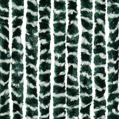 vidaXL Fly Curtain Green and White 118x220 cm Chenille 5