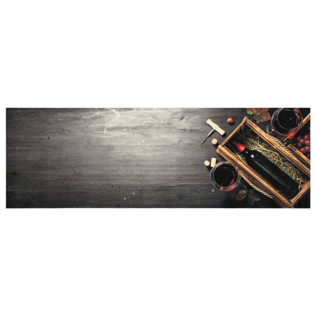 vidaXL Kitchen Rug | Multicolour | Velvet (100% polyamide), Latex | 180x60 cm 2