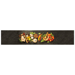 vidaXL Kitchen Rug Washable Spices 60x300 cm Velvet 2