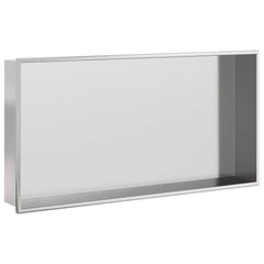 vidaXL Shower Niche Brushed Silver 62x32x9 cm Stainless Steel 2