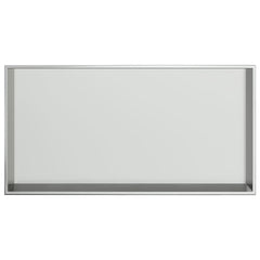 vidaXL Shower Niche Brushed Silver 62x32x9 cm Stainless Steel 4