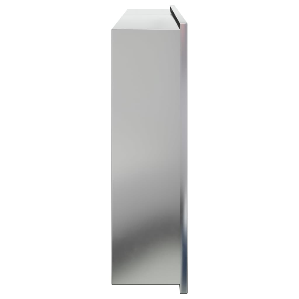 vidaXL Shower Niche Brushed Silver 62x32x9 cm Stainless Steel 5