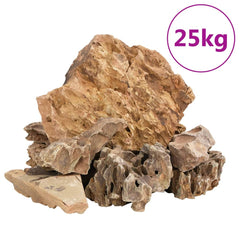 vidaXL Dragon Stones 25 kg Brown 5-30 cm 2