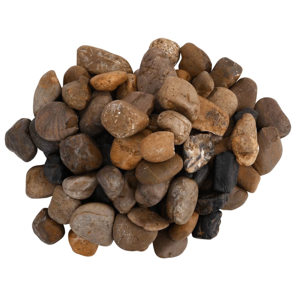 vidaXL Polished Pebbles 25 kg Mixed Colour 2-5 cm 4