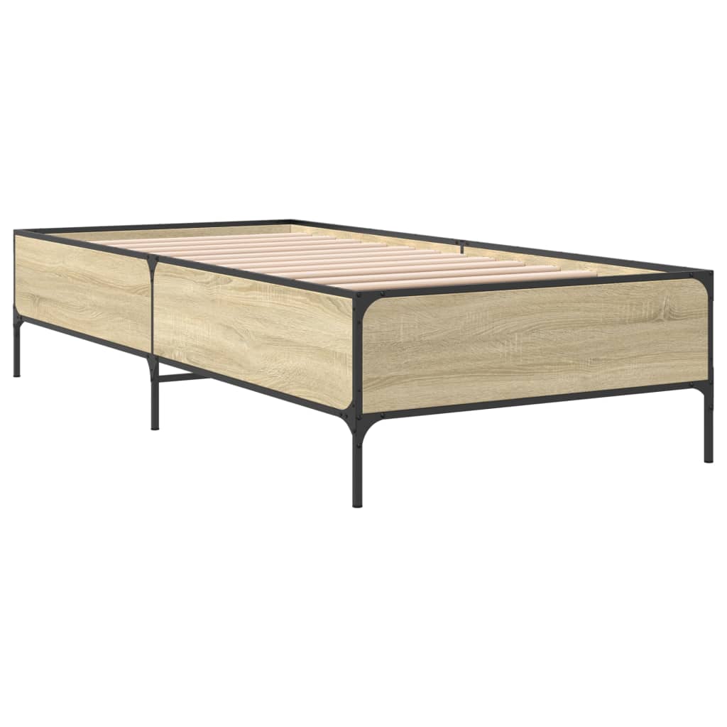 Bed Frame without Mattress Height 44 cm Length 200 cm Sonoma Oak 100 cm