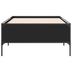 vidaXL Bed Frame without Mattress Black 90x200 cm 4