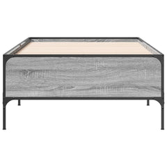 vidaXL Bed Frame without Mattress Grey Sonoma 90x190 cm Single 4
