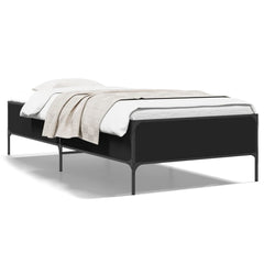 vidaXL Bed Frame without Mattress Black 75x190 cm Small Single 2