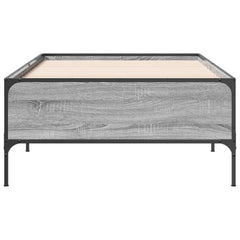 vidaXL Bed Frame without Mattress Grey Sonoma 75x190 cm Small Single 4