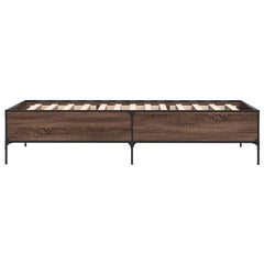 vidaXL Bed Frame without Mattress Brown Oak 75x190 cm Small Single 5