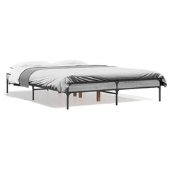 Bed Frame without Mattress Height 30 cm Length 190 cm Grey Sonoma 135 cm