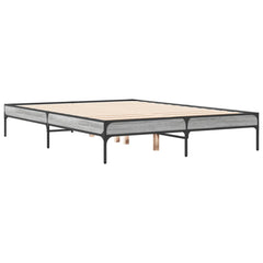 Bed Frame without Mattress Height 30 cm Length 190 cm Grey Sonoma 135 cm