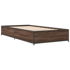 vidaXL Bed Frame without Mattress Brown Oak 100x200 cm 6