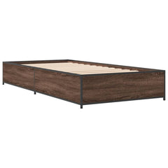 vidaXL Bed Frame without Mattress Brown Oak 90x190 cm Single 3