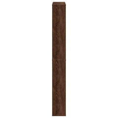 vidaXL Shoe Cabinet with Mirror 4-Layer Brown Oak 63x17x134 cm 6