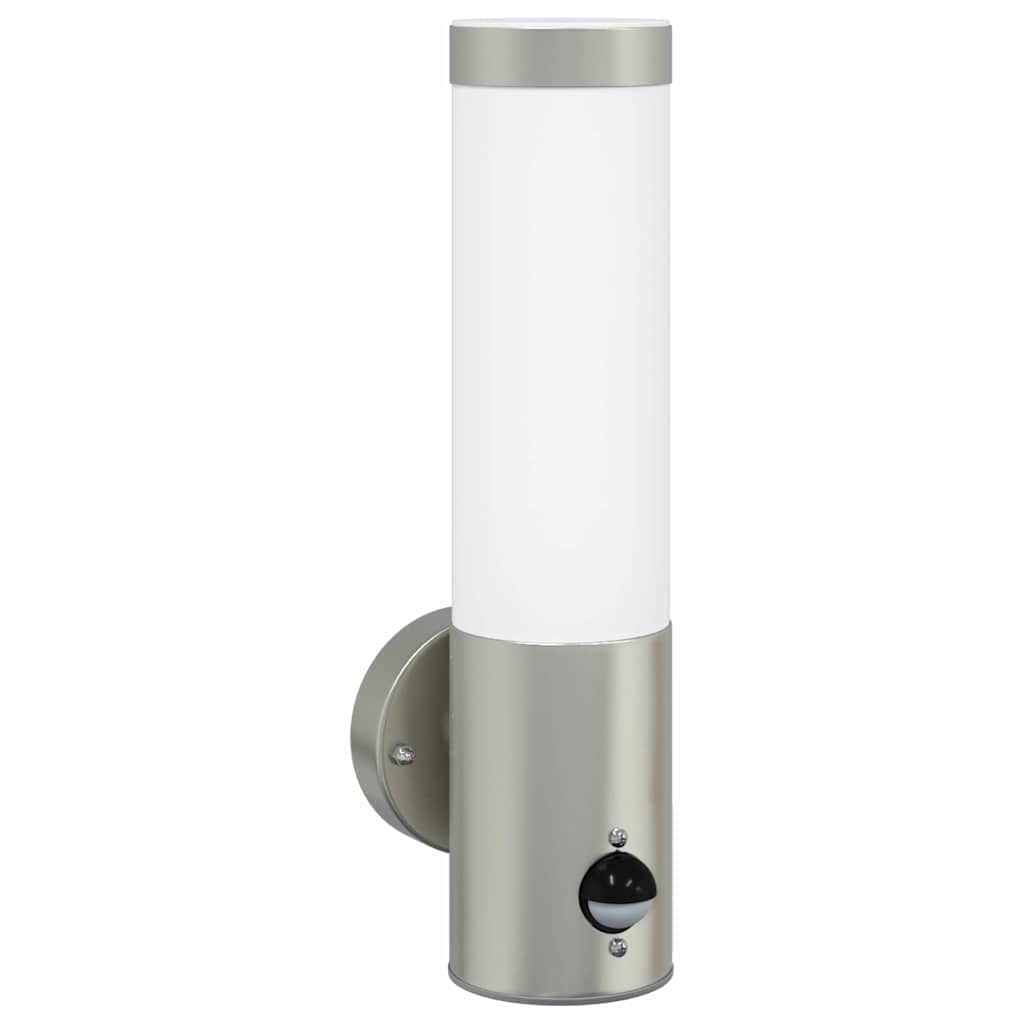 vidaXL Outdoor Wall Light 2 pcs Silver 12 x 8.5 x 29 cm 4
