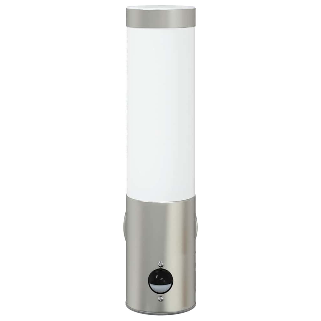 vidaXL Outdoor Wall Light 2 pcs Silver 12 x 8.5 x 29 cm 5