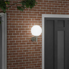vidaXL Outdoor Wall Light Silver 28 x 25 x 38 cm 3