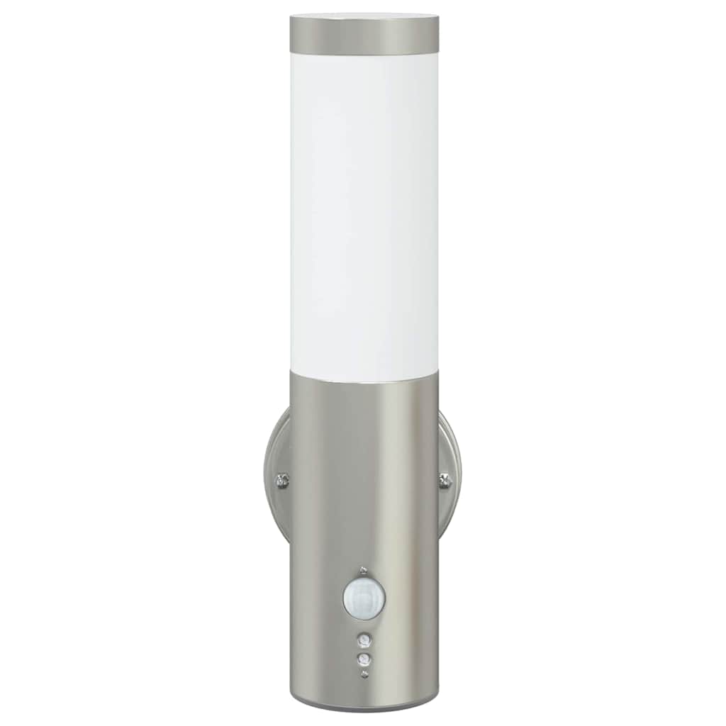 vidaXL Outdoor Wall Light 2 pcs Silver 15 x 7.5 x 33 cm 5
