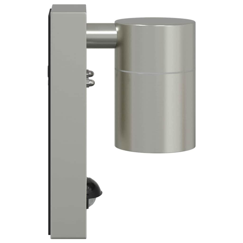 vidaXL Outdoor Wall Light 2 pcs Silver 6.5 x 10.5 x 16 cm 6