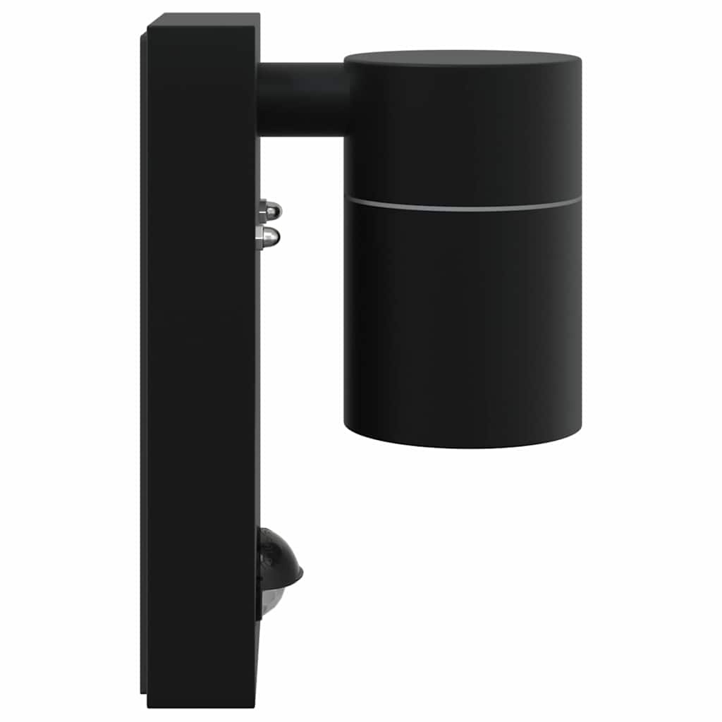 vidaXL Outdoor Wall Light 2 pcs Black 6.5 x 10.5 x 16 cm 6