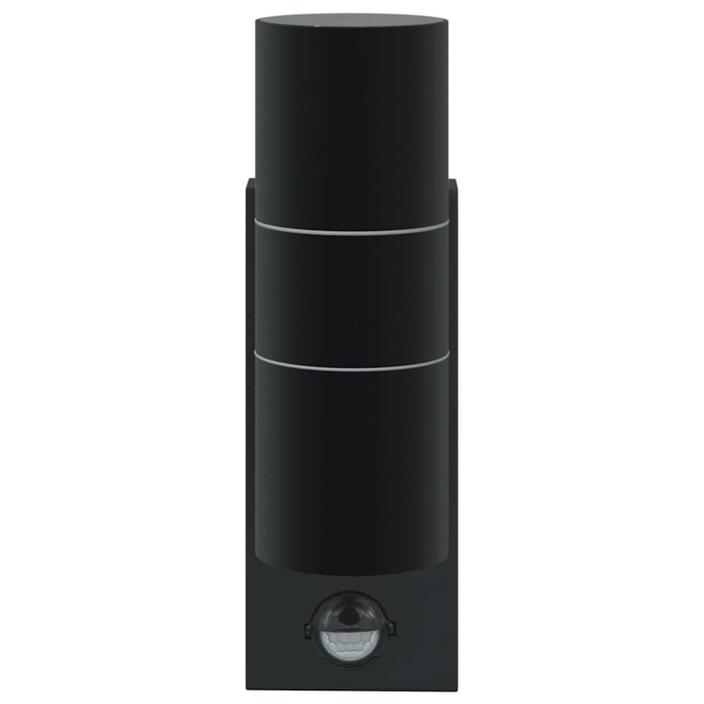 vidaXL Outdoor Wall Light 2 pcs Black 7 x 10 x 22 cm 5