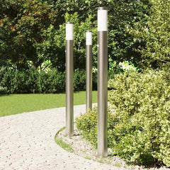 vidaXL Bollard Lights with Sensor 3pcs 110 cm Stainless Steel IP44 3